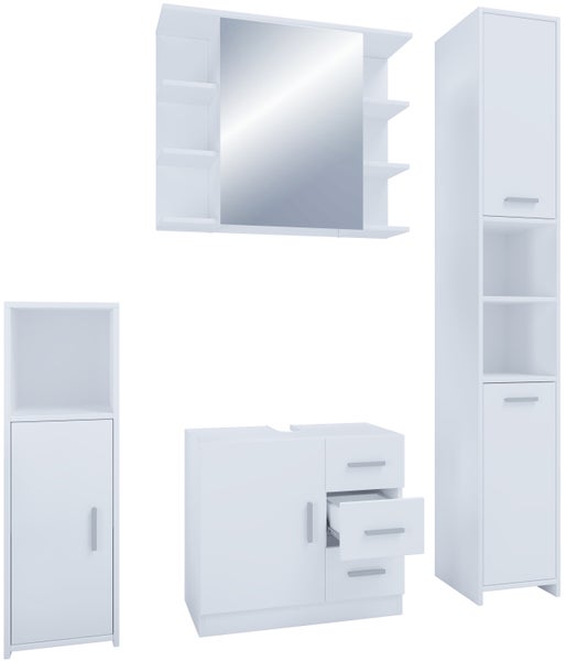4-tlg. Komplettset Badmöbel Set Zalo ll