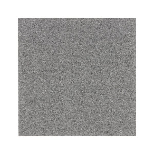 FLOORDIREKT Nylon Teppichfliese Edinburgh - 50 x 50 cm - Selbstliegend - Hellgrau