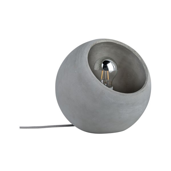 Neordic Tischleuchte Ingram E27 max. 20W Grau Beton