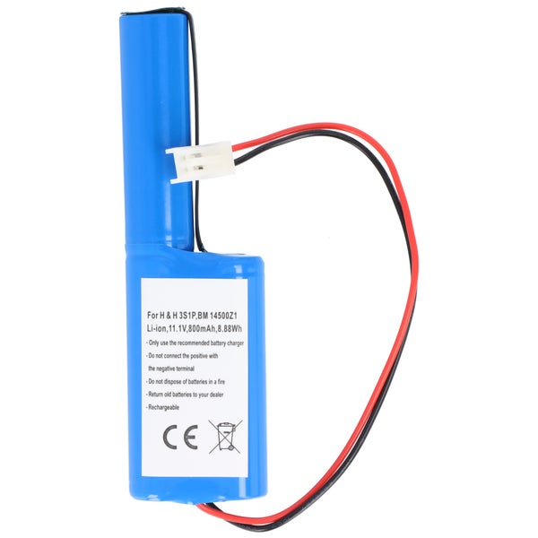 Lithium Ionen Akku passend für Heim & Haus 3S1P BM 14500Z1, 11,1V 800mAh 