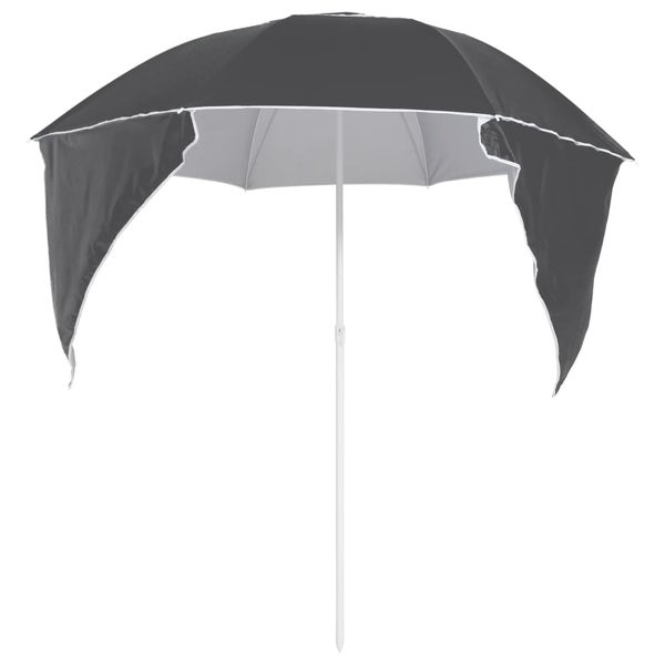 Strandschirm mit Seitenteilen Anthrazit 215 cm