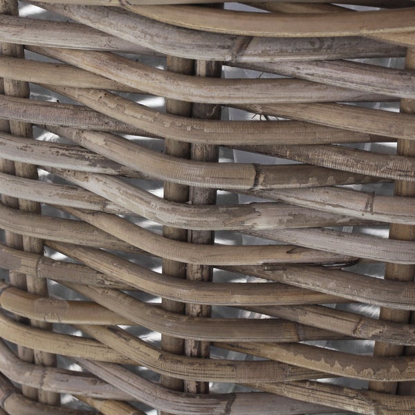 FRANK FLECHTWAREN | Pflanzkorb Rattan, maxi, RATTAN, ca. Ø 45 x 40 cm