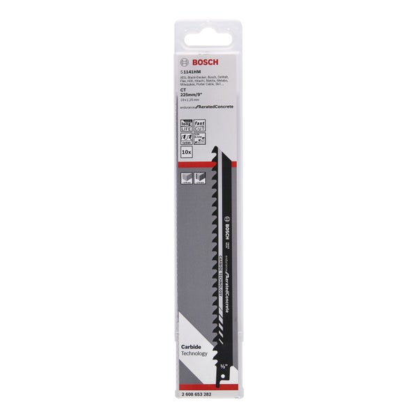 Bosch 10x Säbelsägeblatt S 1141 HM Endurance for Aerated Concrete - 2608653282
