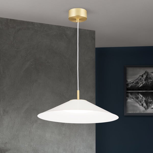 LED Hängeleuchte Gourmet Ø 35 cm Weiß 3000K 22W 1700lm