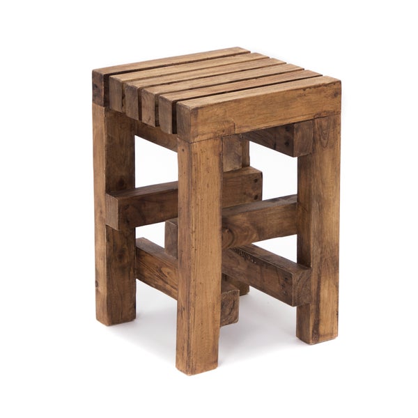 Holzhocker für den Innenbereich