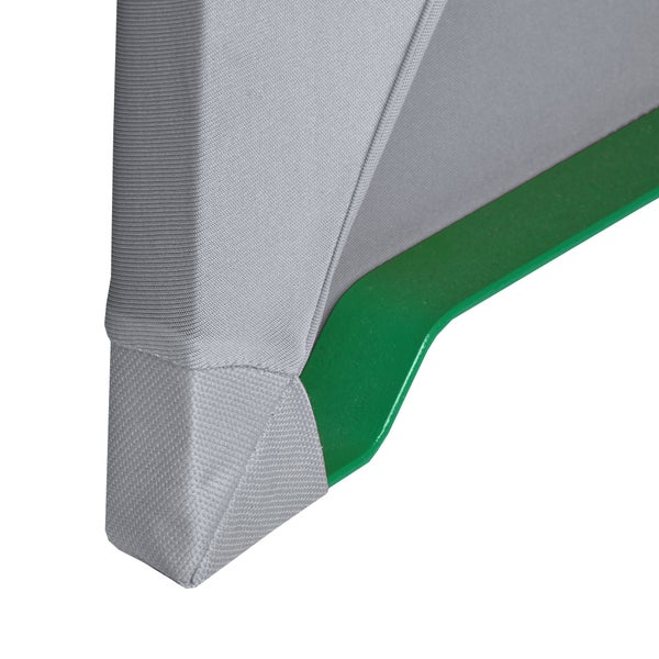 Beautissu Victoria Biertischhusse 50cm Stretch Silber Grau (3tlg)
