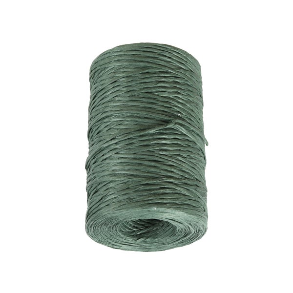 Rolle grünes Bindegarn aus Papier für Gartenarbeiten.