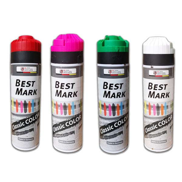 UvV Markierungsspray 60 Monate Langzeitwirkung Set 2 Dosen je 500 ml / grün - Forst und Bodenmarkierungsfarben