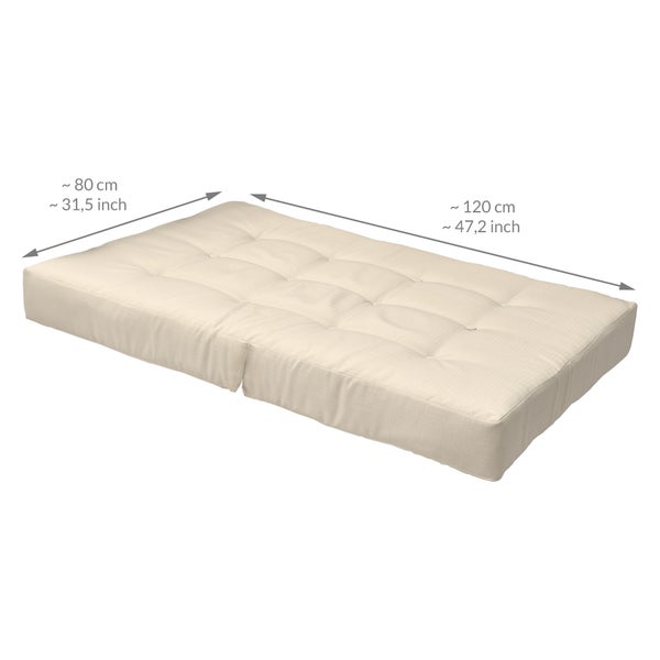 Beautissu ECO Elements Palettenkissen Sitz + Rücken Natur (1tlg)