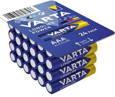 Varta Longlife Power AAA Alkaline Batterien, 24er-Pack