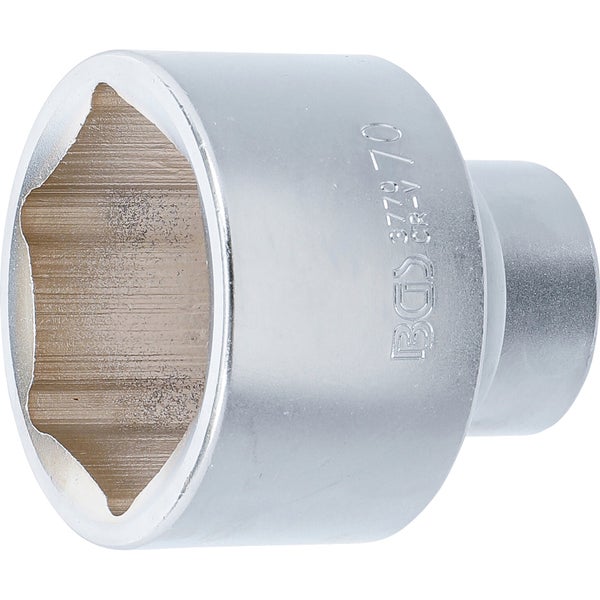 BGS Steckschlüssel-Einsatz Sechskant Antrieb Innenvierkant 25 mm (1) SW 70 mm - 3770