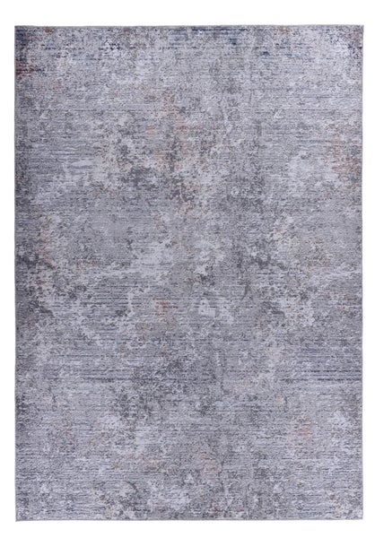 Weicher bedruckter Wohnzimmerteppich Cecilia Grau 70x140 cm