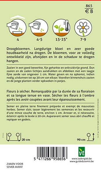 Hinweise zum Anbau von Trockenblumen