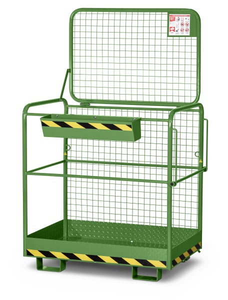 RR Industrietechnik Arbeitskorb Typ RAK-Eco RAL 6011 resedagrün