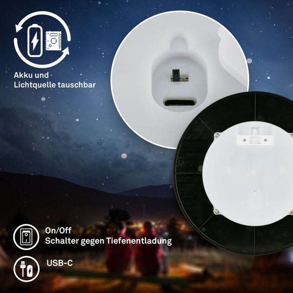 LED Wandleuchte Aussen Wandlampe Aussenleuchte Akku Dimmbar Touch IP54