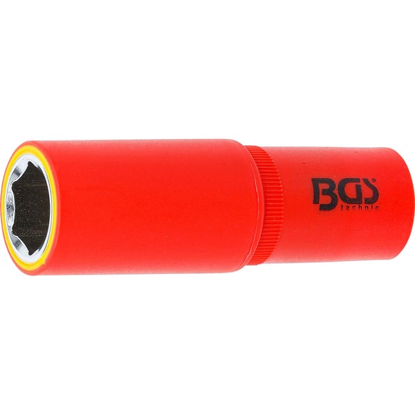 BGS VDE-Steckschlüssel-Einsatz Sechskant Antrieb Innenvierkant 12,5 mm (1/2) SW 18 mm - 72068