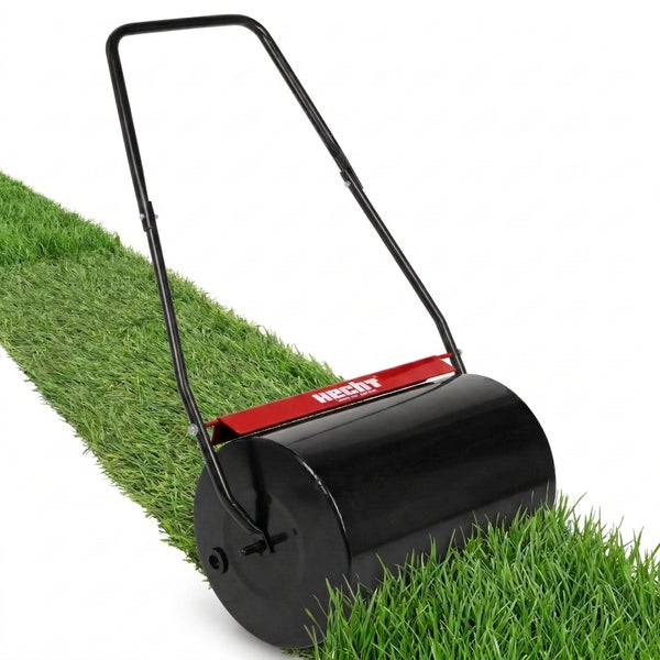 Gartenwalze auf Rasen, Marke Hecht