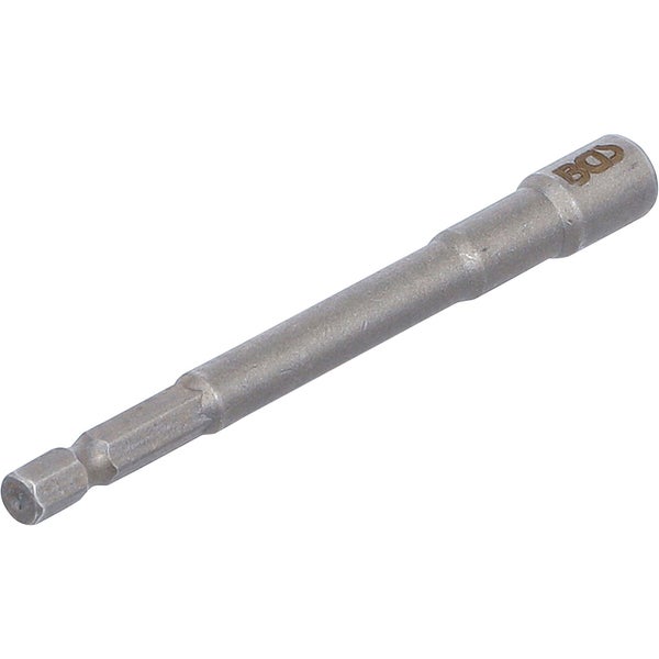 BGS Steckschlüssel-Einsatz Sechskant extra lang für Bohrmaschinen Antrieb Außensechskant 6,3 mm (1/4) SW 6 mm - 2762