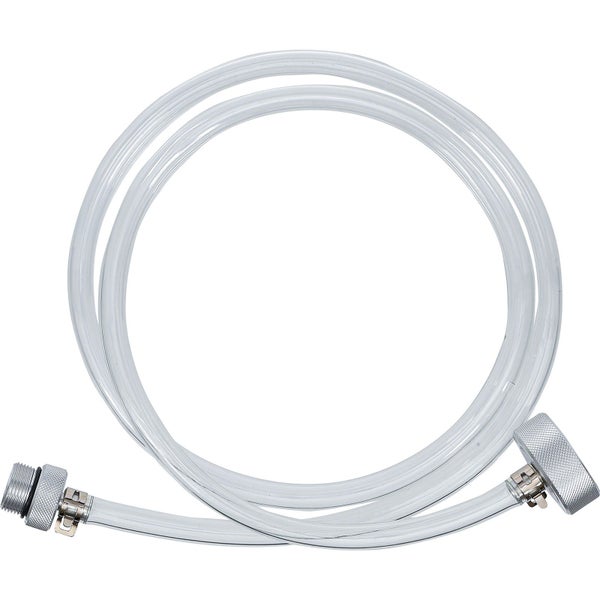 Transparenter Schlauch mit Metallanschlüssen für Wasseranwendungen