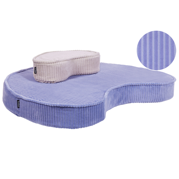 Pouf NILI Samtstoff Hellviolett