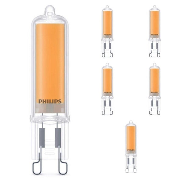 Philips LED Lampe ersetzt 40 W, G9 Brenner, klar, warmweiß, 400 Lumen, nicht dimmbar, 6er Pack