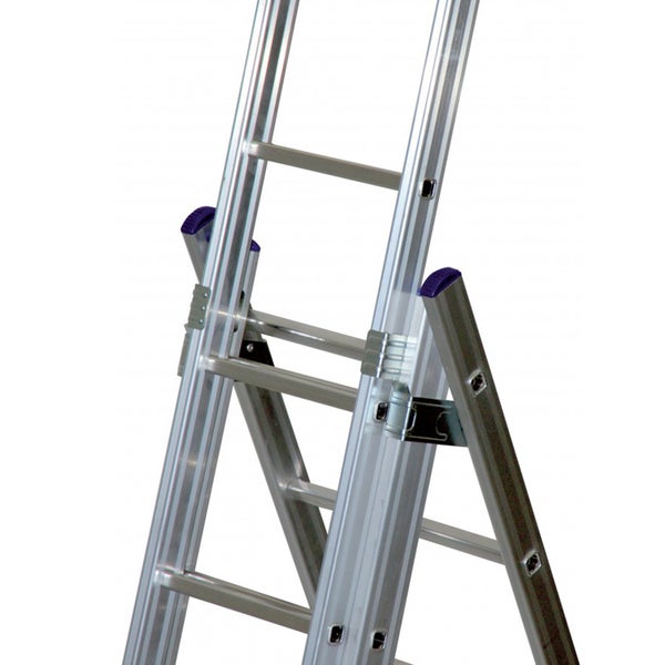 Detailansicht einer Aluminium-Mehrzweckleiter