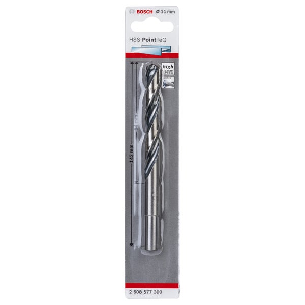 Bosch 1x HSS PointTeQ DIN 338 red. Schaft 11 x 94 x 142 mm - 2608577300