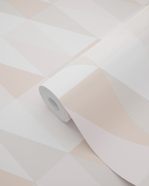 Tapetenrolle mit geometrischem Dreiecksmuster