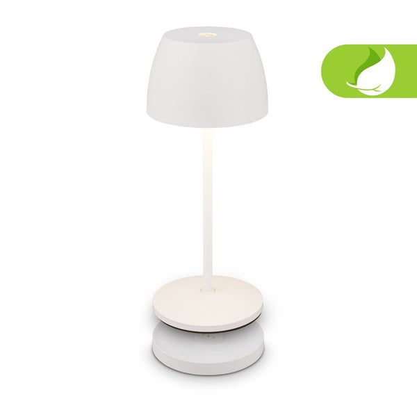 Mini LED Tischleuchte kabellos IP44 Akku Tischlampe Aussen/Innen Ladestation
