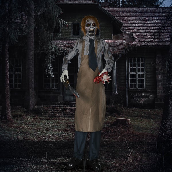 HOMCOM Halloween Dekoration, 130L x 18B x 170H cm, Polyester, PE, Mehrfarbig