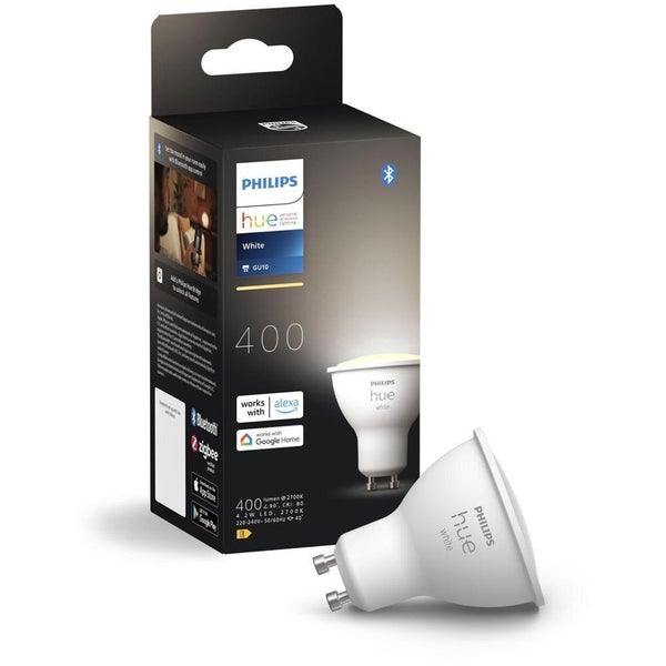 Philips Hue Bluetooth White Lampe GU10 in Weiß 4,2W 400lm 1er Set