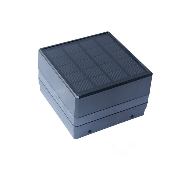 Quadratische Solar-Pfostenleuchte für den Außenbereich