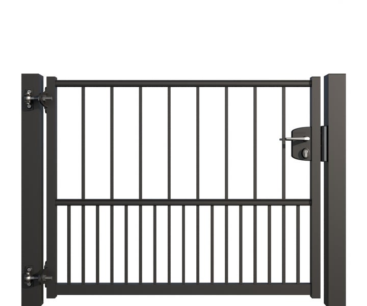 Metall Gartentor mit Schloss und Scharnieren
