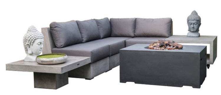 Novum Lounge Beton Sitzgruppe 3 teilig
