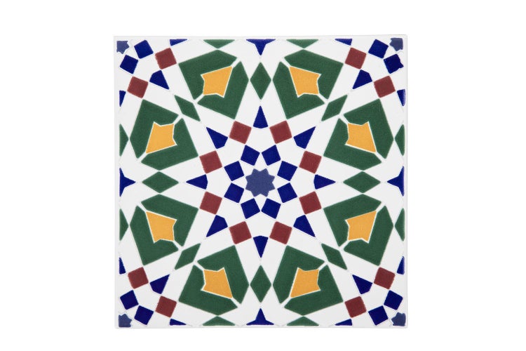 Dekorative Fliese mit geometrischem Muster