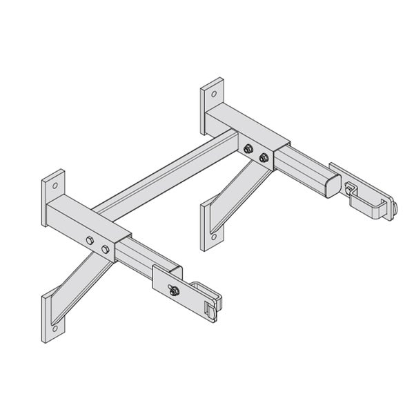 Hymer Wandkonsole verstellbar Alu 0,65-0,8m Breite