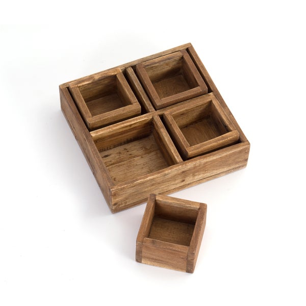 Kisten-Set Cubo II 7-tlg. Massivholz