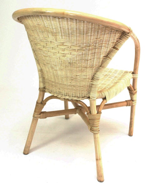 Rattan Stuhl mit Armlehnen