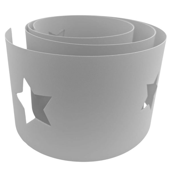 Flexible Beeteinfassung mit Sternmuster