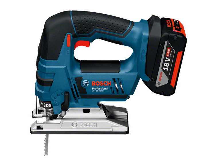 Bosch Akku-Stichsäge GST 18V-LI B Solo inkl. Zubehör-Set inkl. Stichsägeblatt-Box Holz/Metall in L-Boxx