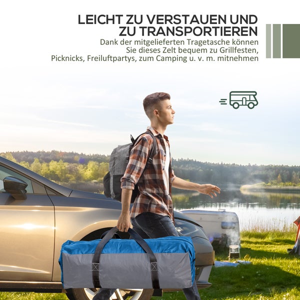 Pavillon mit Maßen 350 x 350 x 222 cm