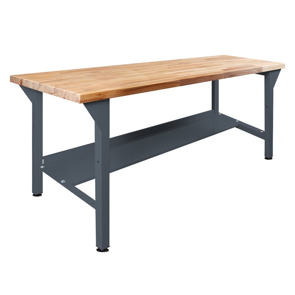 PROREGAL Werkbank Rhino Plus HxBxT 84 x 150 x 70 cm Traglast 500 kg Anthrazitgrau