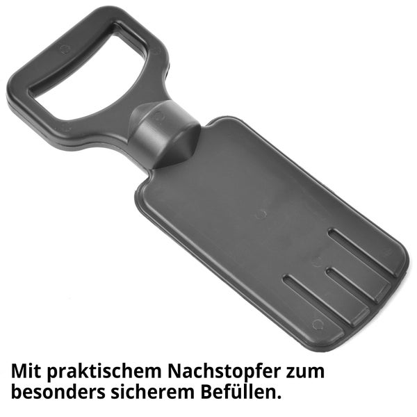 Kunststoff Nachstopfer mit Griff für sicheres Befüllen