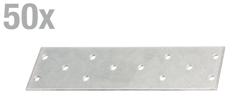Set von 50 Lochplatten aus Metall zur stabilen Holzverbindung