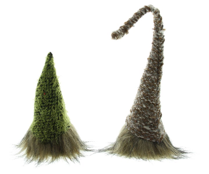 FRANK FLECHTWAREN | Wichtel Zottel, 2er Set, KERAMIK, TEXTIL, ca. Höhe 17 cm, 33 cm