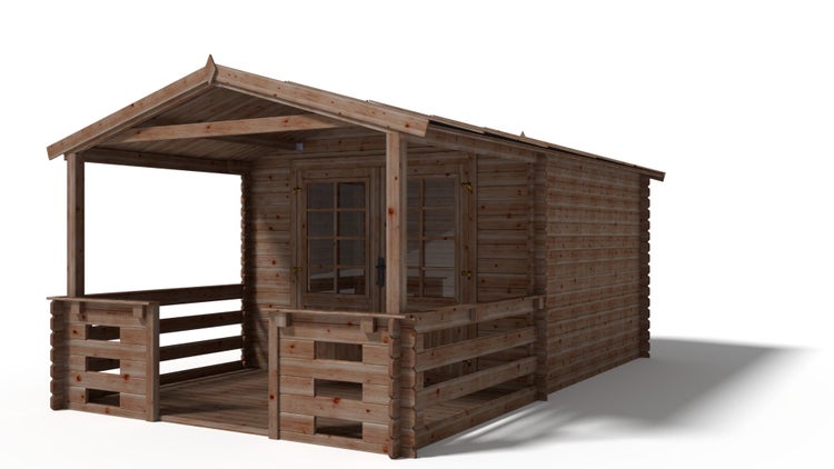 Gartenhaus, Gerätehaus 15m2 - 3x3m - 28mm - Imprägniert