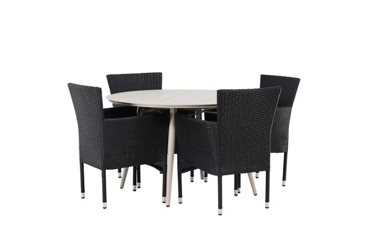 Gartentisch mit vier Stühlen für den Außenbereich