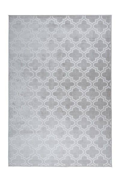 Kurzflor Teppich Blissique Grau / Blau Modern, Klassisch 80 x 150 cm