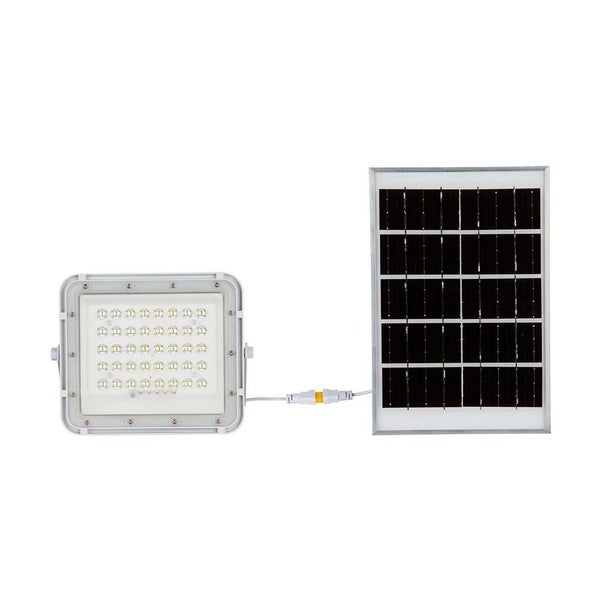 Weiße Solar-Flutlichter - 10W - IP65 - 800 Lumen - 4000K