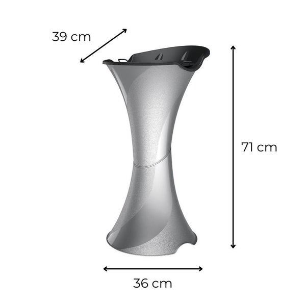 Standaschenbecher für Draußen Aschenbecher Outdoor Aschenbecher für Draussen stehend mit Sand Stand Aschenbecher Aussen silber